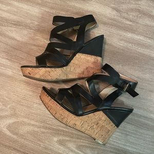 Guess Wedged Sandals Size 9